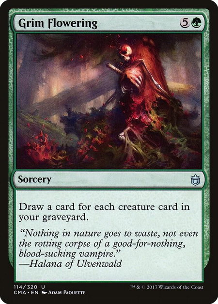 Grim Flowering - Commander Anthology Magic: The Gathering trading card