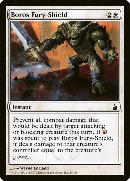 Boros Fury-Shield - Ravnica: City of Guilds Magic: The Gathering trading card