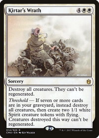 Kirtar's Wrath - Commander Anthology (CMA) #14 - Rare Magic: The Gathering Trading Card