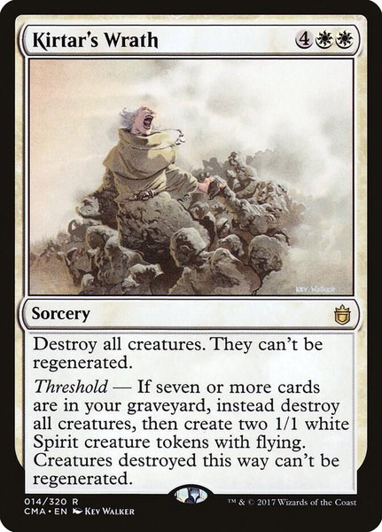 Kirtar's Wrath trading card from Commander Anthology Kirtar's Wrath - Commander Anthology Magic: The Gathering trading card