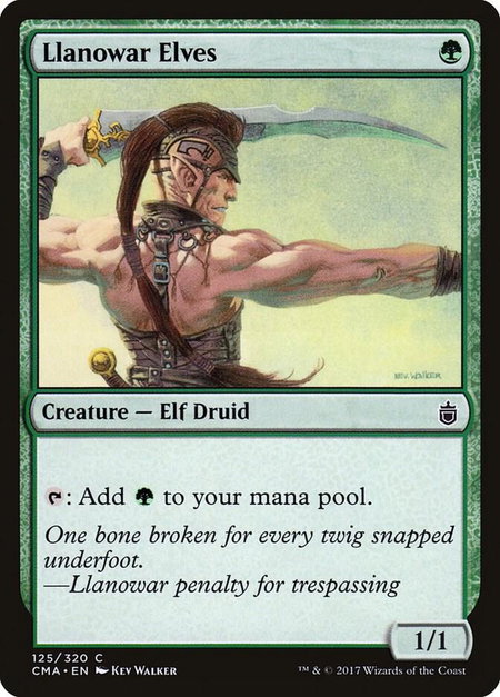 Llanowar Elves - Commander Anthology Magic: The Gathering trading card