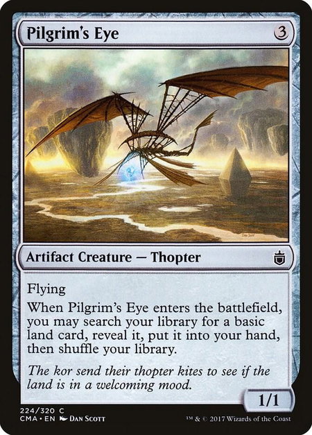 Pilgrim's Eye trading card from Commander Anthology Pilgrim's Eye - Commander Anthology Magic: The Gathering trading card