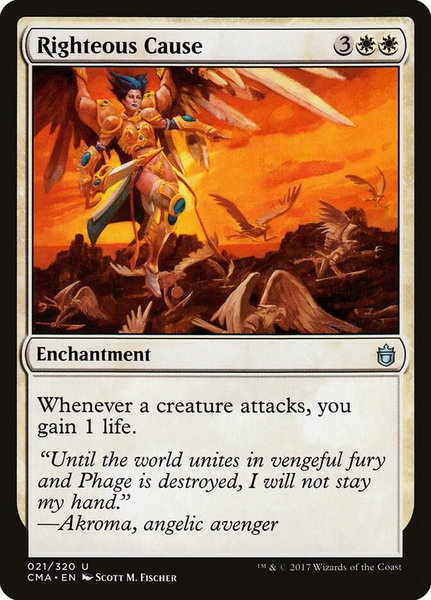 Righteous Cause - Commander Anthology Magic: The Gathering trading card