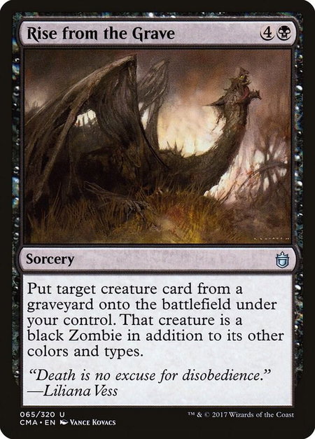 Rise from the Grave - Commander Anthology Magic: The Gathering trading card