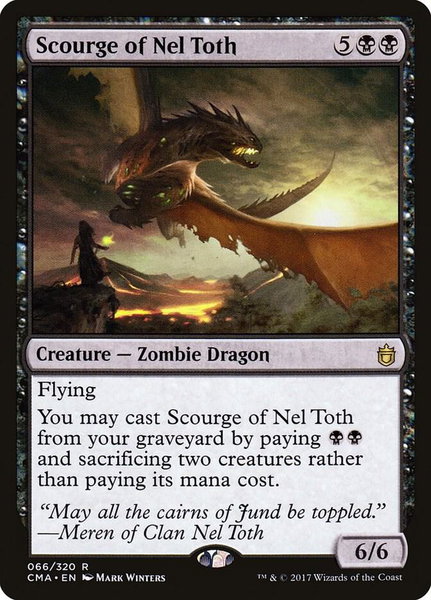 Scourge of Nel Toth trading card from Commander Anthology Scourge of Nel Toth - Commander Anthology Magic: The Gathering trading card