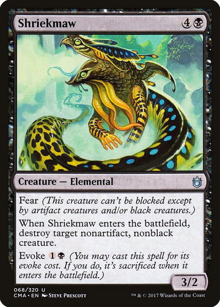 Shriekmaw trading card from Commander Anthology Shriekmaw - Commander Anthology Magic: The Gathering trading card