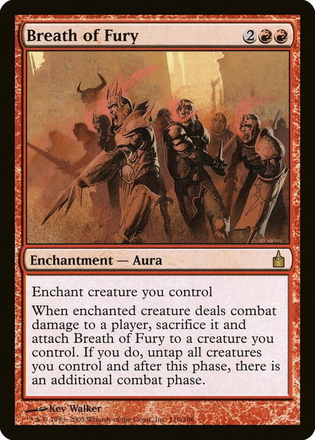 Breath of Fury - Ravnica: City of Guilds Magic: The Gathering trading card