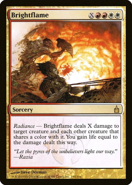 Brightflame - Ravnica: City of Guilds Magic: The Gathering trading card