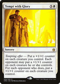 Tempt with Glory - Commander Anthology (CMA) #26 - Rare Magic: The Gathering Trading Card