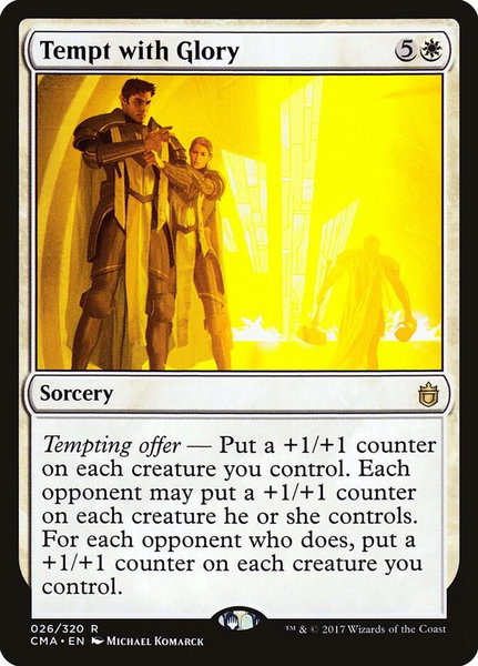Tempt with Glory trading card from Commander Anthology Tempt with Glory - Commander Anthology Magic: The Gathering trading card