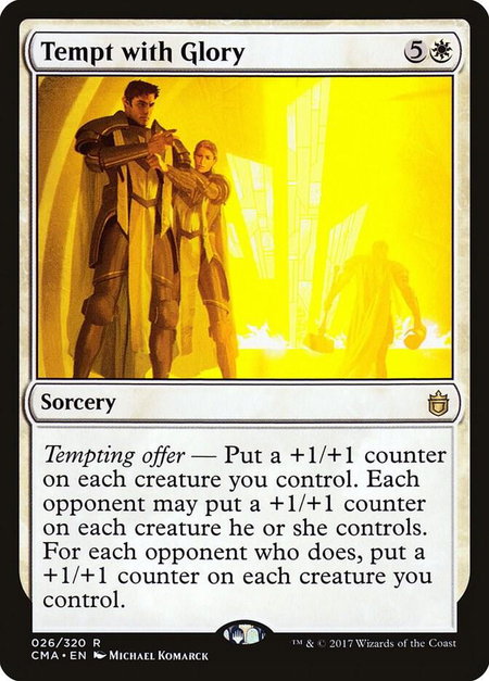 Tempt with Glory - Commander Anthology Magic: The Gathering trading card