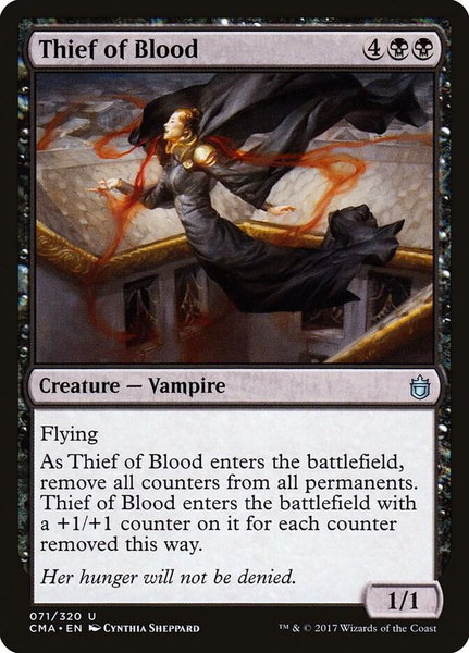Thief of Blood trading card from Commander Anthology Thief of Blood - Commander Anthology Magic: The Gathering trading card