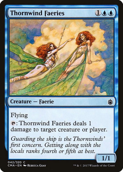 Thornwind Faeries trading card from Commander Anthology Thornwind Faeries - Commander Anthology Magic: The Gathering trading card