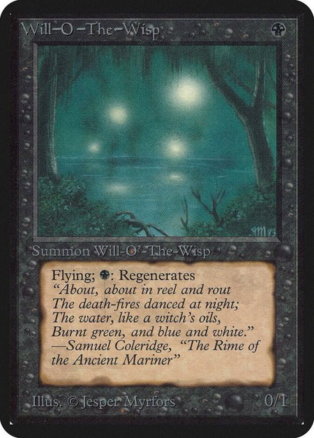 Will-o'-the-Wisp - Alpha Edition Magic: The Gathering trading card