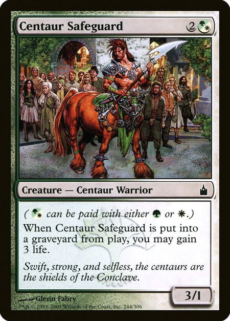 Centaur Safeguard - Ravnica: City of Guilds Magic: The Gathering trading card