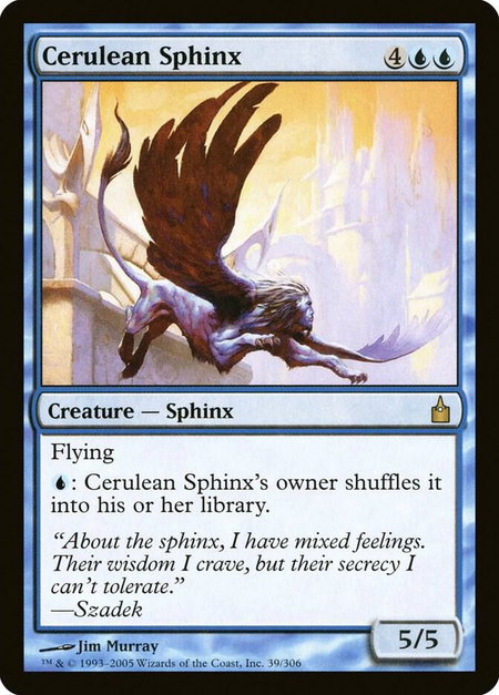 Cerulean Sphinx - Ravnica: City of Guilds Magic: The Gathering trading card