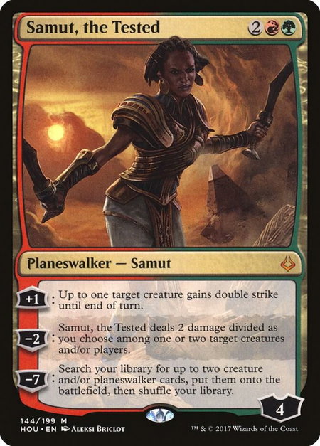 Samut, the Tested trading card from Hour of Devastation Samut, the Tested - Hour of Devastation Magic: The Gathering trading card
