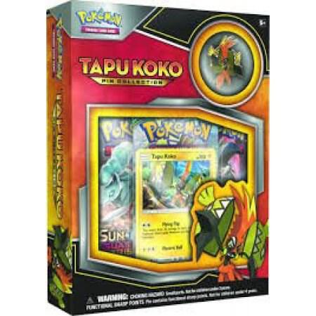 Tapu Koko Pin Collection - SM - Guardians Rising Pokémon trading card