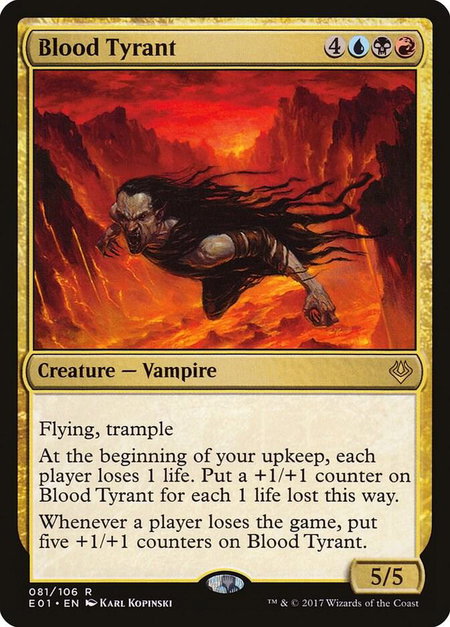 Blood Tyrant - Archenemy: Nicol Bolas Magic: The Gathering trading card