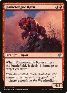 Flametongue Kavu - Archenemy: Nicol Bolas (AC2) #48 - Uncommon Magic: The Gathering Trading Card