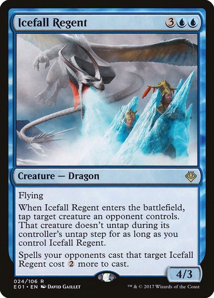 Icefall Regent trading card from Archenemy: Nicol Bolas Icefall Regent - Archenemy: Nicol Bolas Magic: The Gathering trading card