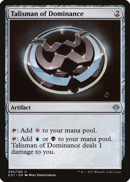 Talisman of Dominance - Archenemy: Nicol Bolas Magic: The Gathering trading card