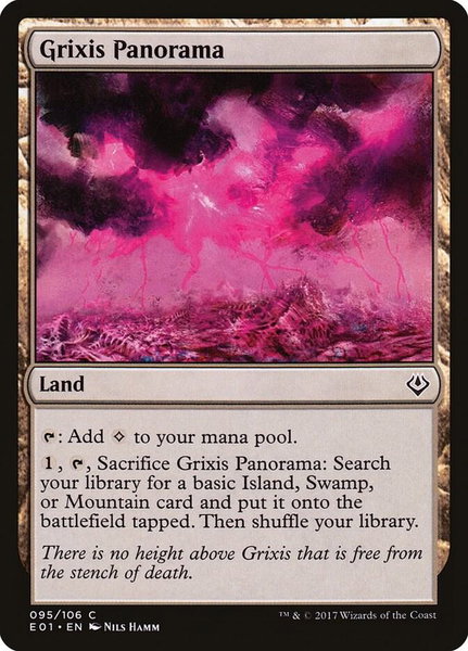 Grixis Panorama - Archenemy: Nicol Bolas Magic: The Gathering trading card