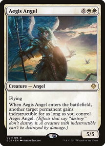 Aegis Angel - Archenemy: Nicol Bolas (AC2) #1 - Rare Magic: The Gathering Trading Card