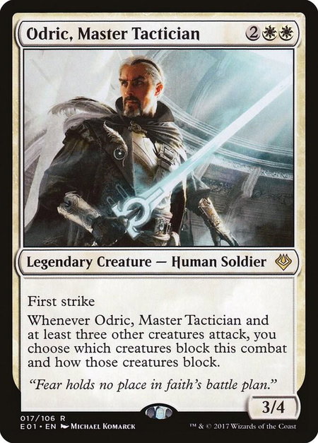 Odric, Master Tactician - Archenemy: Nicol Bolas Magic: The Gathering trading card