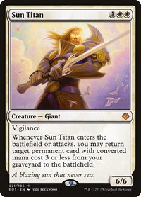 Sun Titan - Archenemy: Nicol Bolas (AC2) #21 - Mythic Magic: The Gathering Trading Card
