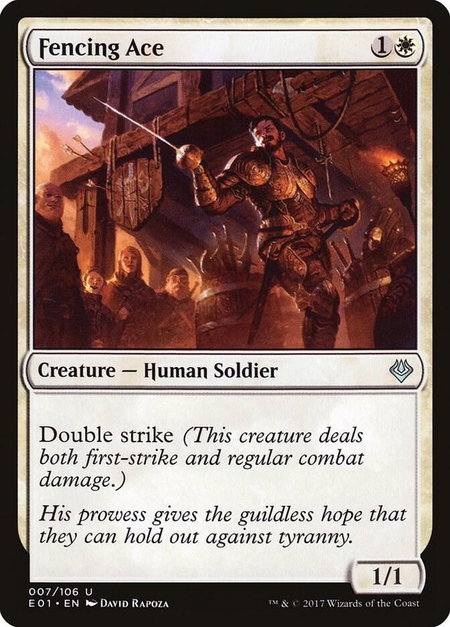 Fencing Ace - Archenemy: Nicol Bolas Magic: The Gathering trading card