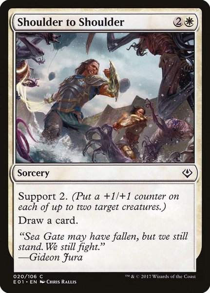 Shoulder to Shoulder - Archenemy: Nicol Bolas Magic: The Gathering trading card