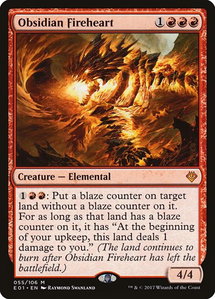 Obsidian Fireheart - Archenemy: Nicol Bolas (AC2) #55 - Mythic Rare Magic: The Gathering Trading Card