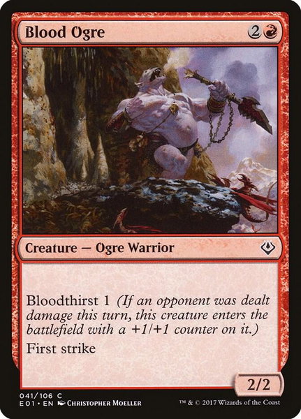 Blood Ogre - Archenemy: Nicol Bolas Magic: The Gathering trading card