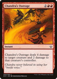 Chandra's Outrage - Archenemy: Nicol Bolas (AC2) #43 - Common Magic: The Gathering Trading Card