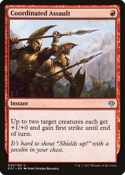 Coordinated Assault - Archenemy: Nicol Bolas Magic: The Gathering trading card