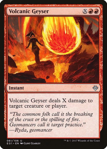 Volcanic Geyser - Archenemy: Nicol Bolas Magic: The Gathering trading card