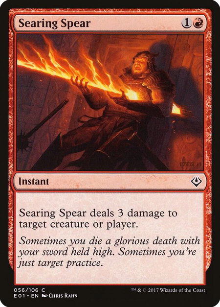Searing Spear - Archenemy: Nicol Bolas Magic: The Gathering trading card