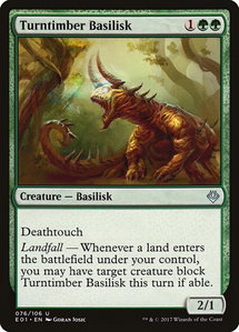 Turntimber Basilisk - Archenemy: Nicol Bolas (AC2) #76 - Uncommon Magic: The Gathering Trading Card