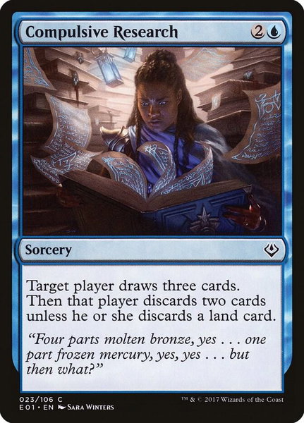Compulsive Research - Archenemy: Nicol Bolas Magic: The Gathering trading card