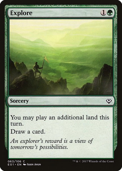 Explore trading card from Archenemy: Nicol Bolas Explore - Archenemy: Nicol Bolas Magic: The Gathering trading card
