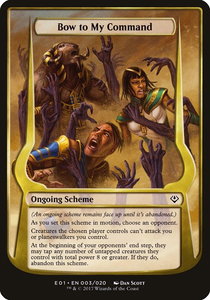 Bow to My Command (Archenemy: Nicol Bolas) - Oversize Cards (OVER) #3★ - Common Magic: The Gathering Trading Card