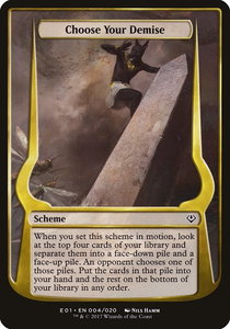 Choose Your Demise (Archenemy: Nicol Bolas) - Oversize Cards (OVER) #4★ - Common Magic: The Gathering Trading Card