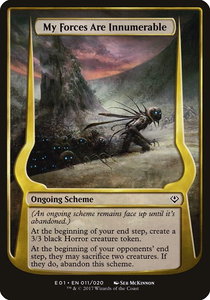 My Forces Are Innumerable (Archenemy: Nicol Bolas) - Oversize Cards (OVER) #11★ - Common Magic: The Gathering Trading Card