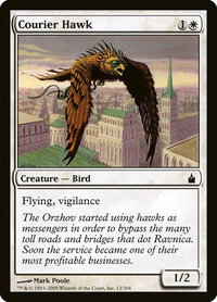 Courier Hawk - Ravnica: City of Guilds (RAV) #12 - Common Magic: The Gathering Trading Card
