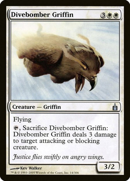 Divebomber Griffin - Ravnica: City of Guilds Magic: The Gathering trading card