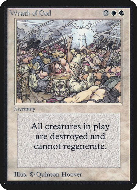 Wrath of God - Alpha Edition Magic: The Gathering trading card