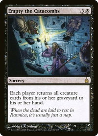 Empty the Catacombs - Ravnica: City of Guilds (RAV) #86 - Rare Magic: The Gathering Trading Card