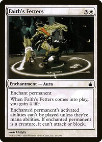 Faith's Fetters - Ravnica: City of Guilds (RAV) #16 - Common Magic: The Gathering Trading Card