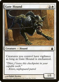 Gate Hound - Ravnica: City of Guilds (RAV) #19 - Common Magic: The Gathering Trading Card